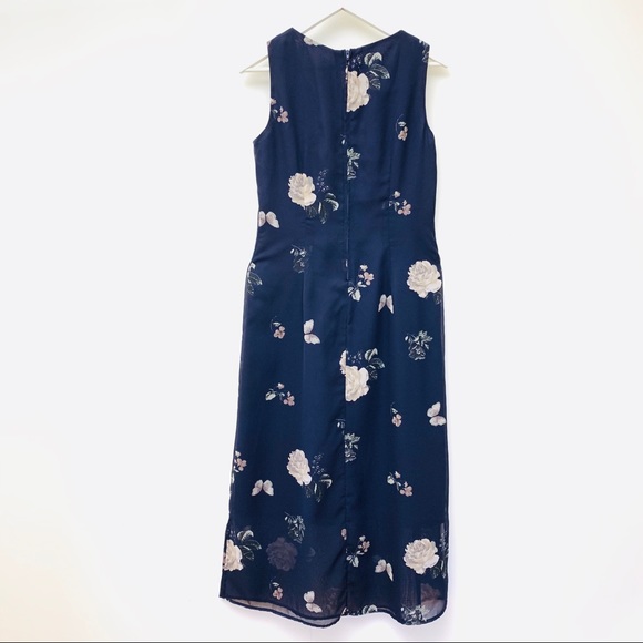 Rabbit Rabbit Rabbit Navy Floral Lined Dress - Picture 3 of 6